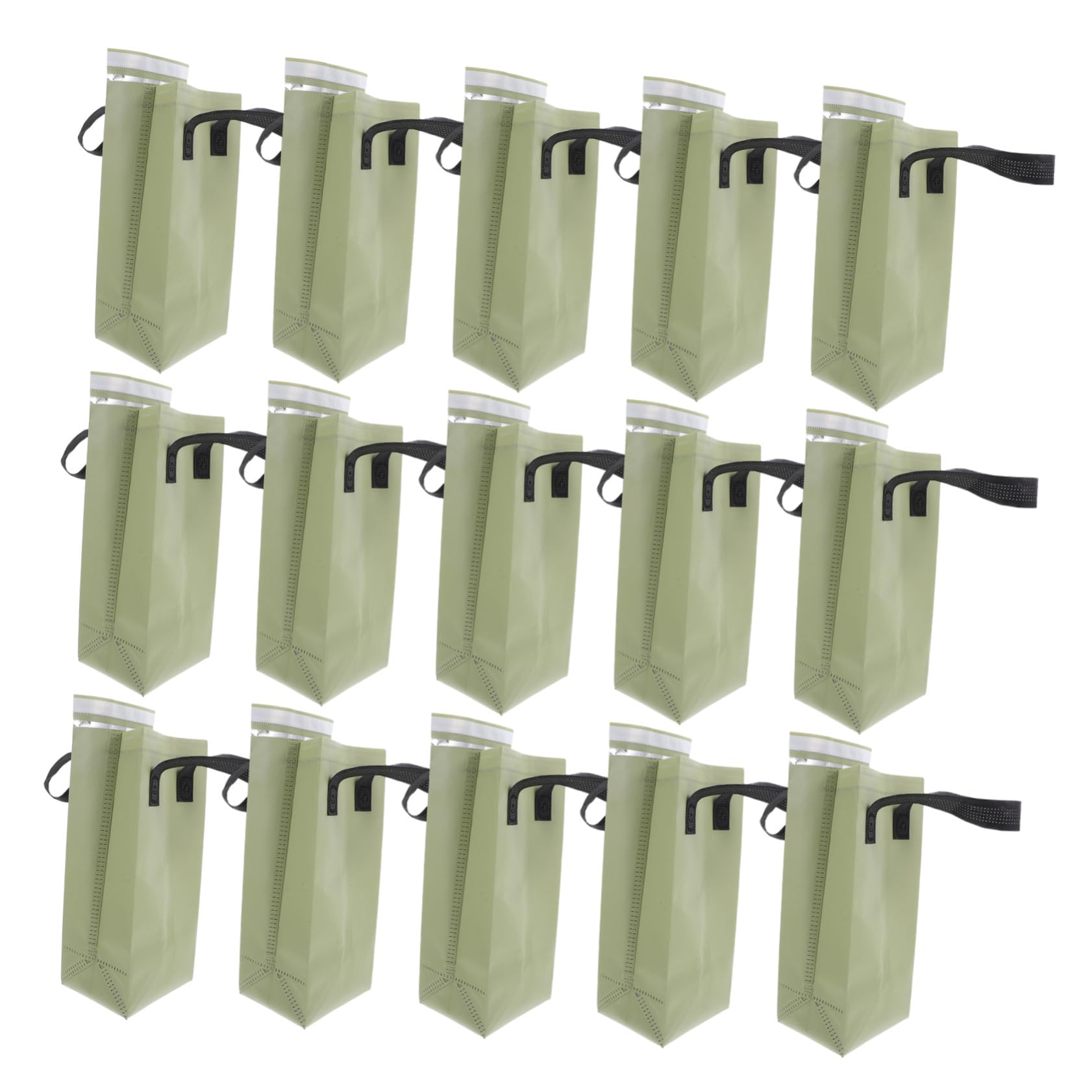 Alipis 50 Pièces Sac Non Tissé Vert Olive Sac Chauffant et Réfrigérant pour Aliments et Boissons Chaudes Froides Transport Repas Café Thé Livraison et Restauration