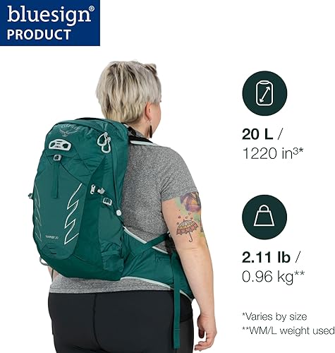Miniatura 2 de Osprey Mochila de senderismo Tempest para mujer, verde, (Jasper Green), Mochila de senderismo Tempest