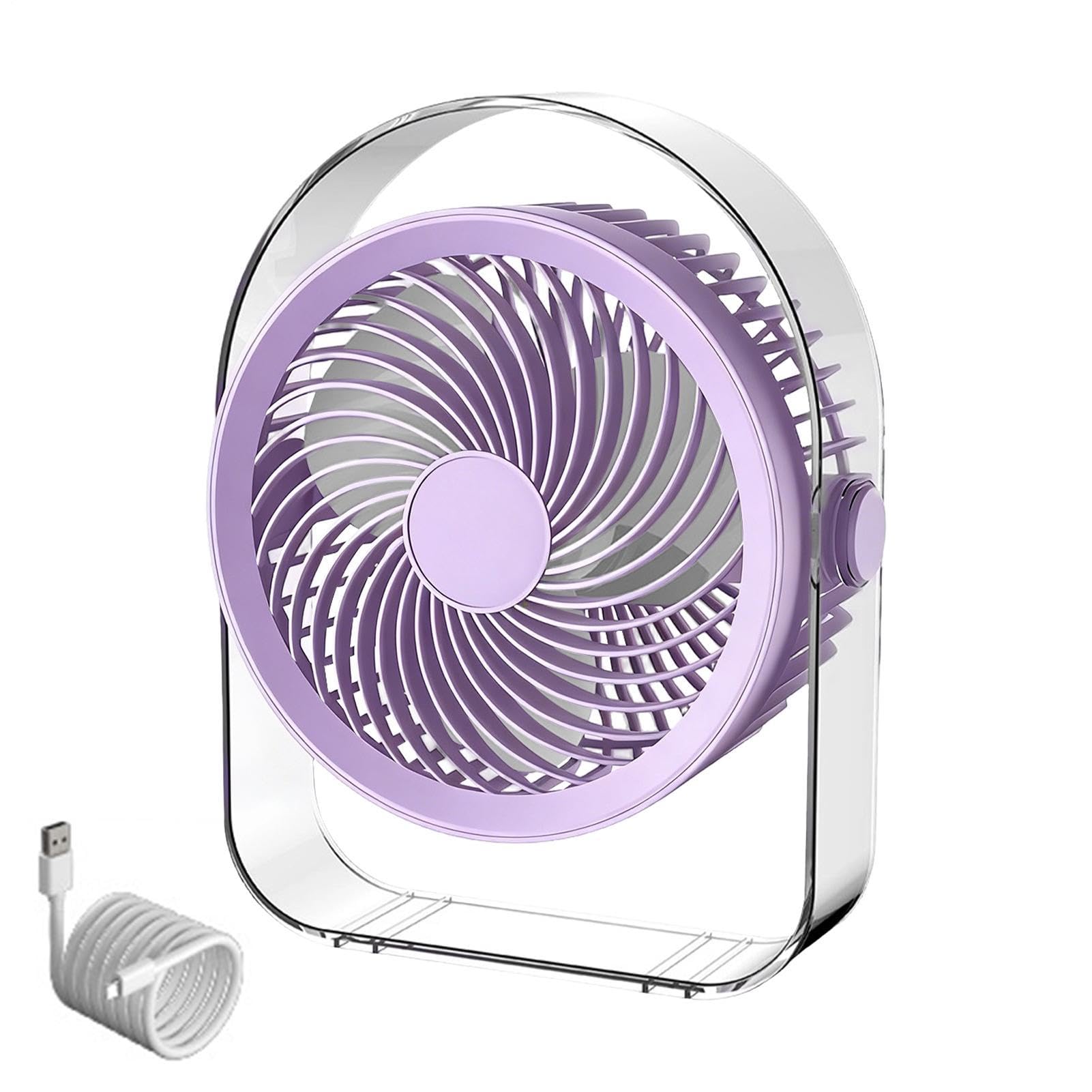 Ventilateur de bureau portable pour cuisine et dortoir avec inclinaison 360