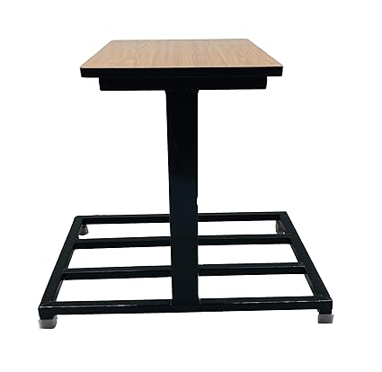 SOMRAJ Double Sided Inverter Stand for Office Home, Suitable for Every Type of Double Inverter Battery Batteries ups Made of Iron Pipe with Wooden Shelf on top