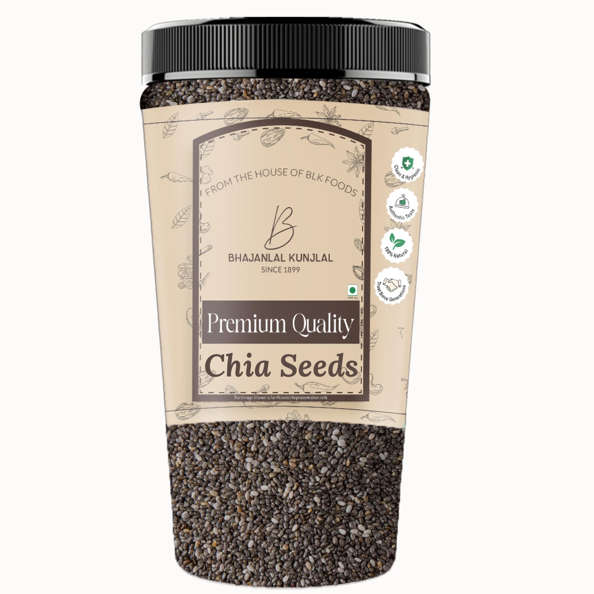Bhajanlal Kunjlal Chia Seed 300g | High Protein Seeds | Seeds For Eating | Diet Snacks | Weight Loss | (B0CVL2VKNT) Amazon Price History, Amazon Price Tracker
