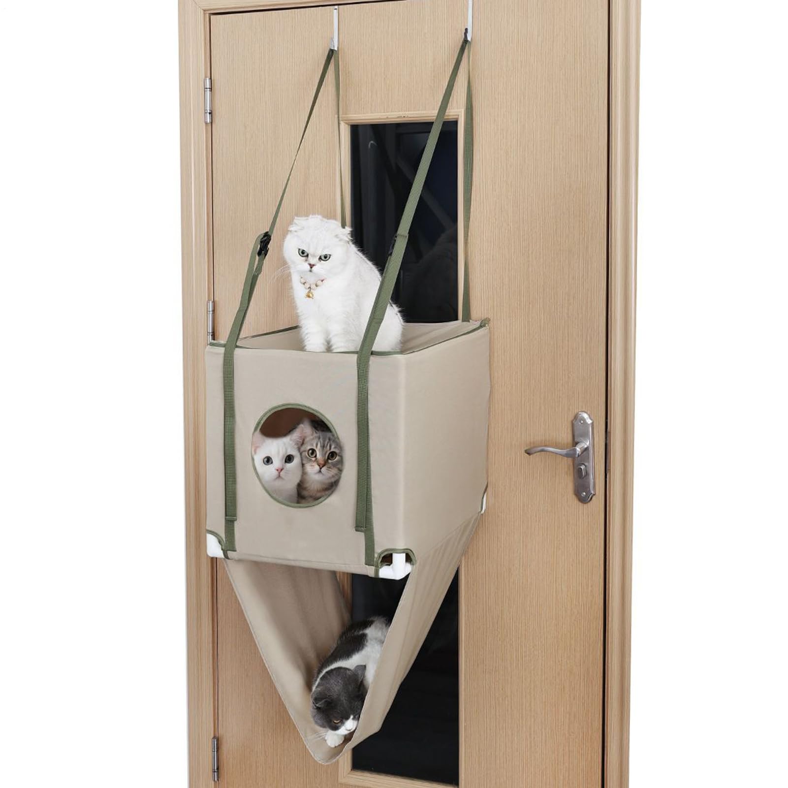 Hamac pour chat d'intérieur installé près de la fenêtre pour la sieste