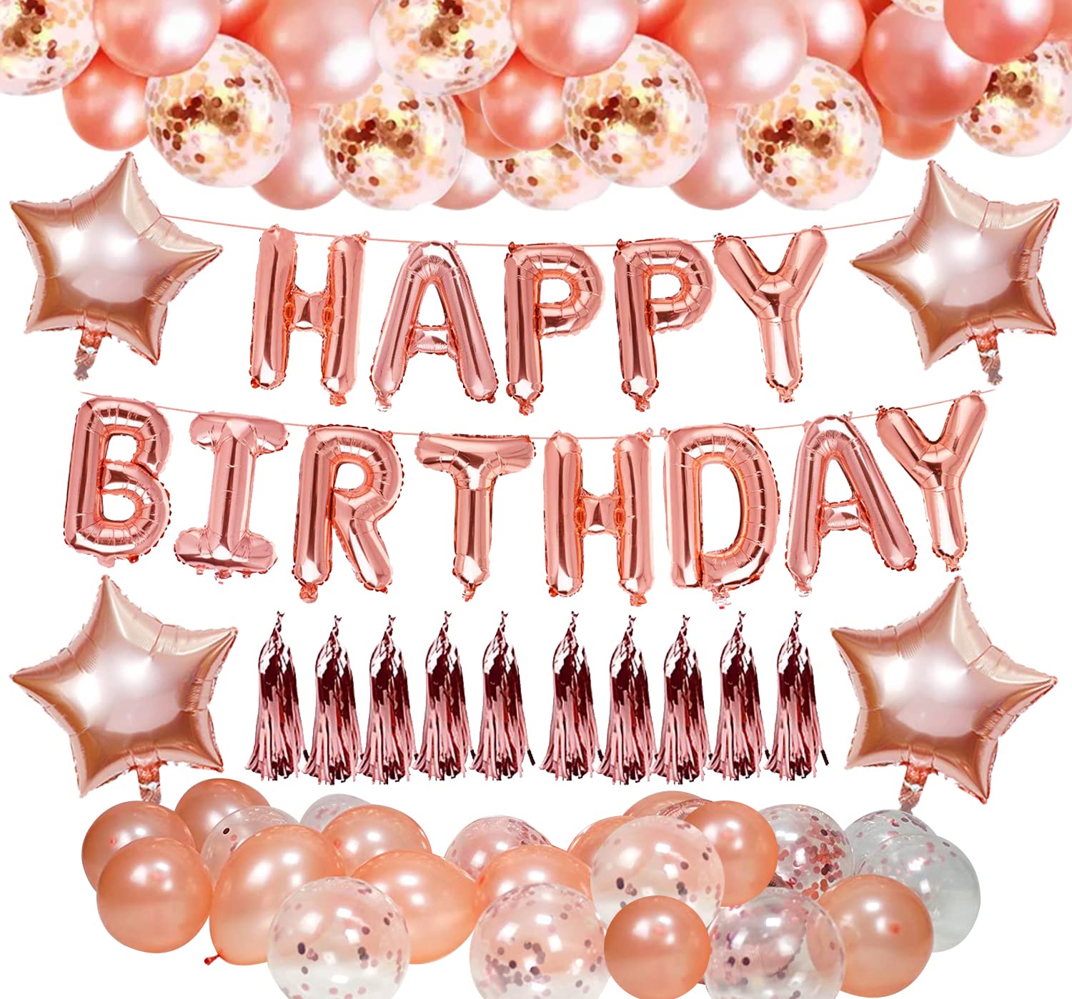 buy-party-propz-rose-gold-birthday-decoration-kit-for-girls-45pcs-rose