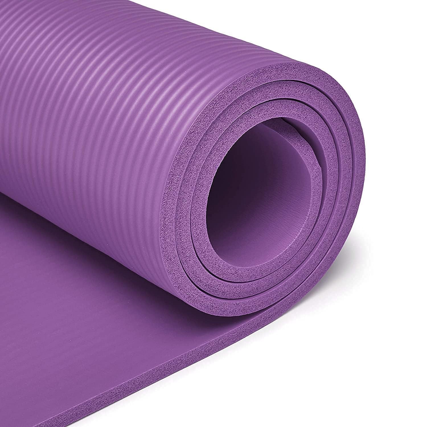 eco-friendly 4mm yoga mat with anti-slip texture | perfect for yoga, exercise & gym (purple, 4 mm)
