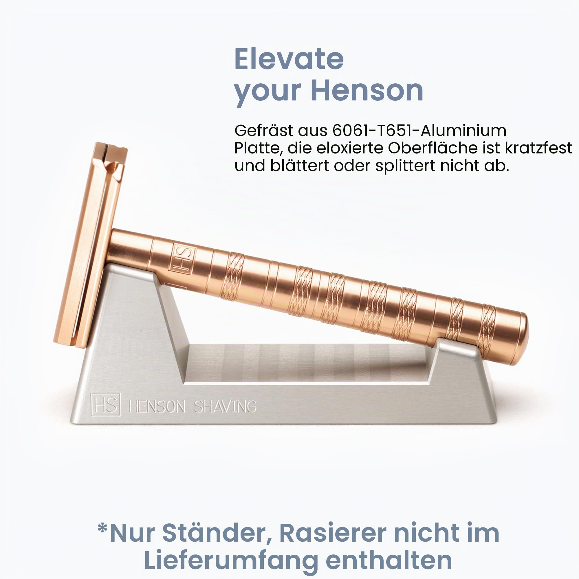 Henson Shaving Rasiererständer aus Aluminium, für AL13, Ti22