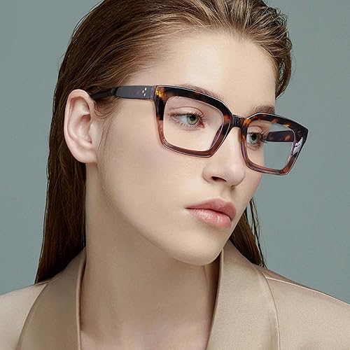 Miniatura 6 de Rmerom Gafas de luz azul para mujeres y hombres, a la moda, clásicas, cuadradas, gruesas, sin receta