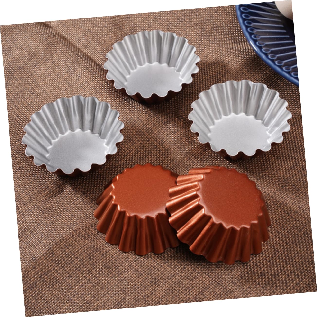 IMIKEYA 4 Juegos Molde Redondo Para Tarta De Huevo Baking Accessory Moldes Para Mini Tartas Molde Muffins Utensilios De Cocina Moldes De Gelatina Pequeños De Budín 6 Piezas * 4
