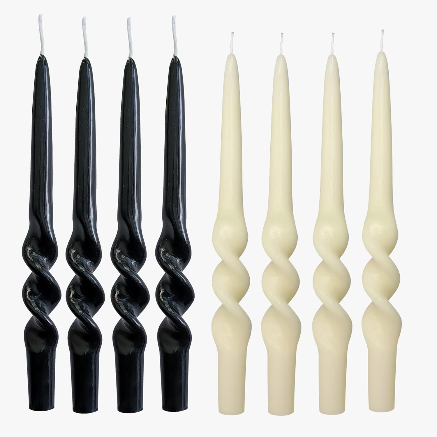 Spiral Taper Candlesticks Unscented Handmade Candle Twisted Candles for Wedding Dinner Household Party Home Décor