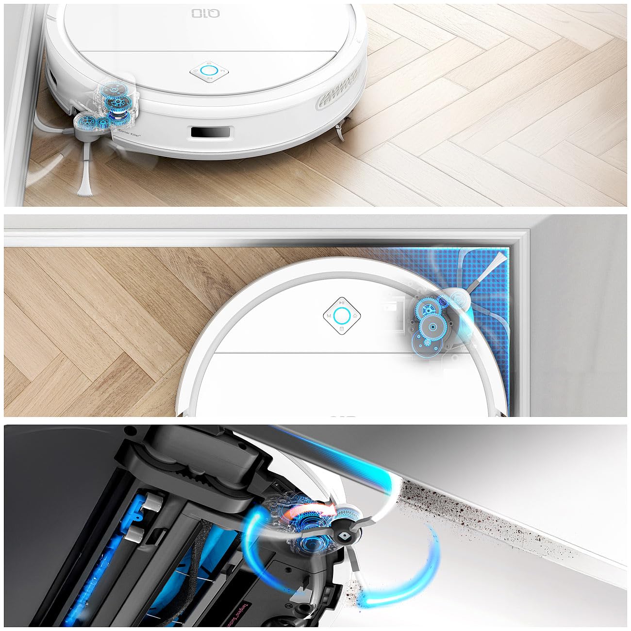 Sichler Haushaltsgeräte Staubsaugerroboter: HOBOT LEGEE Q10 Multiroom-Wisch- und Saugroboter, WLAN, Lidar, 5000 Pa (Saugroboter mit Ladestation, mit Sprühfunktion, iPad)