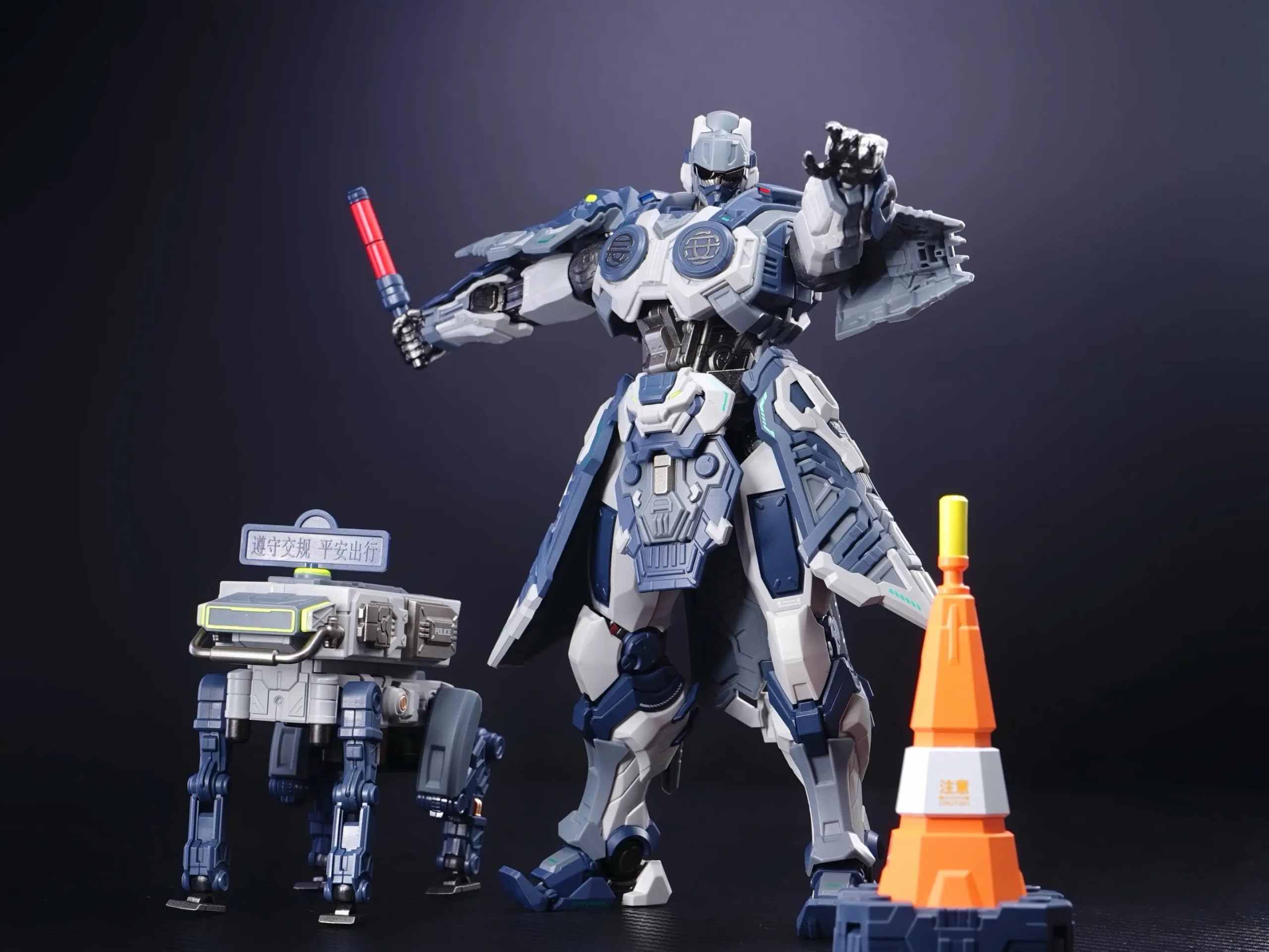 TOYVERSE MOSHOWTOYS Chang An Wei policja drogowa Mecha skala 1/12 16 cm figurka model postaci dla dzieci w wieku od 15 lat