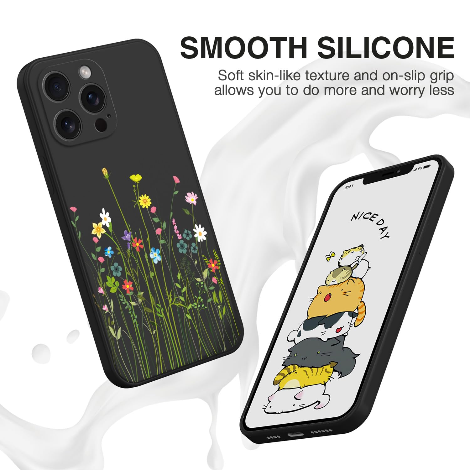 TIANCI Case For Honor 90, Skin Texture Is Non-Slip And Shockproof Phone Case, [Skin-Friendly PU Leather] [Ultra-Thin TPU] Cover For Honor 90 Black