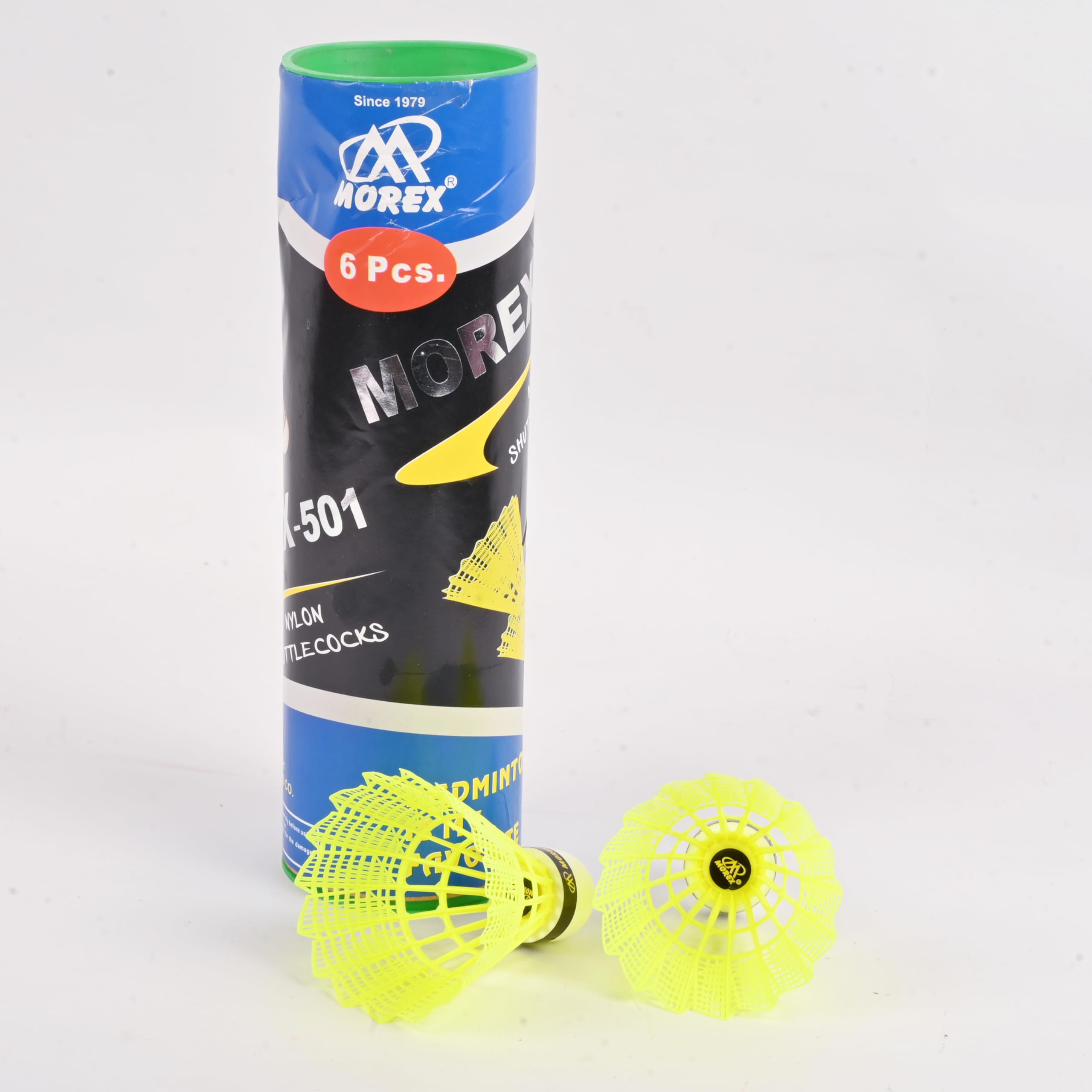 Morex Premium Nylon Badminton Shuttlecock [Set of 6] | Lightweight & Durable Design | High-Performance Cork for Stable Flight & Fast Recovery | Ideal for Indoor & Outdoor-image-46