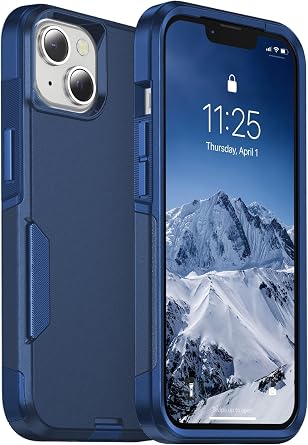 jaroco Magnetic for iPhone 13&14&15 Case Heavy Duty Rugged Dual-Layer Blue