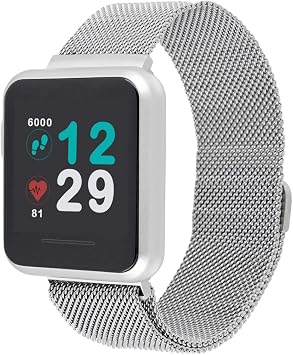 X-WATCH 54043 Keto Sun Reflect - Smartwatch, Monitor de Ejercicio,  pulsómetro, Resistente al Agua IP68, batería hasta 20 días, Android e iOS,  Color Plateado : Amazon.es: Deportes y aire libre