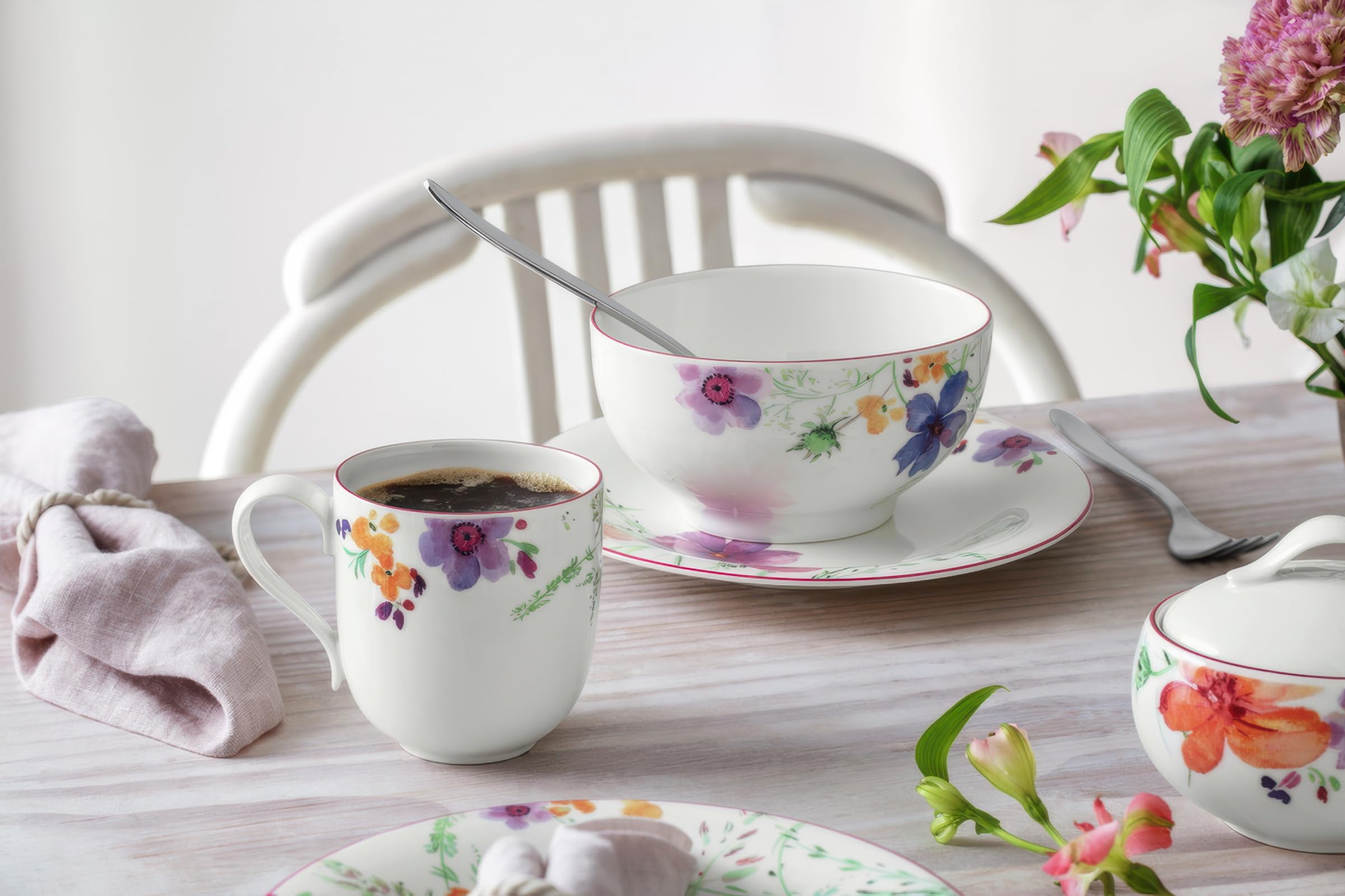 Villeroy & Boch Mariefleur Basic Frühstücksteller rund 6er Set D. 21,5cm