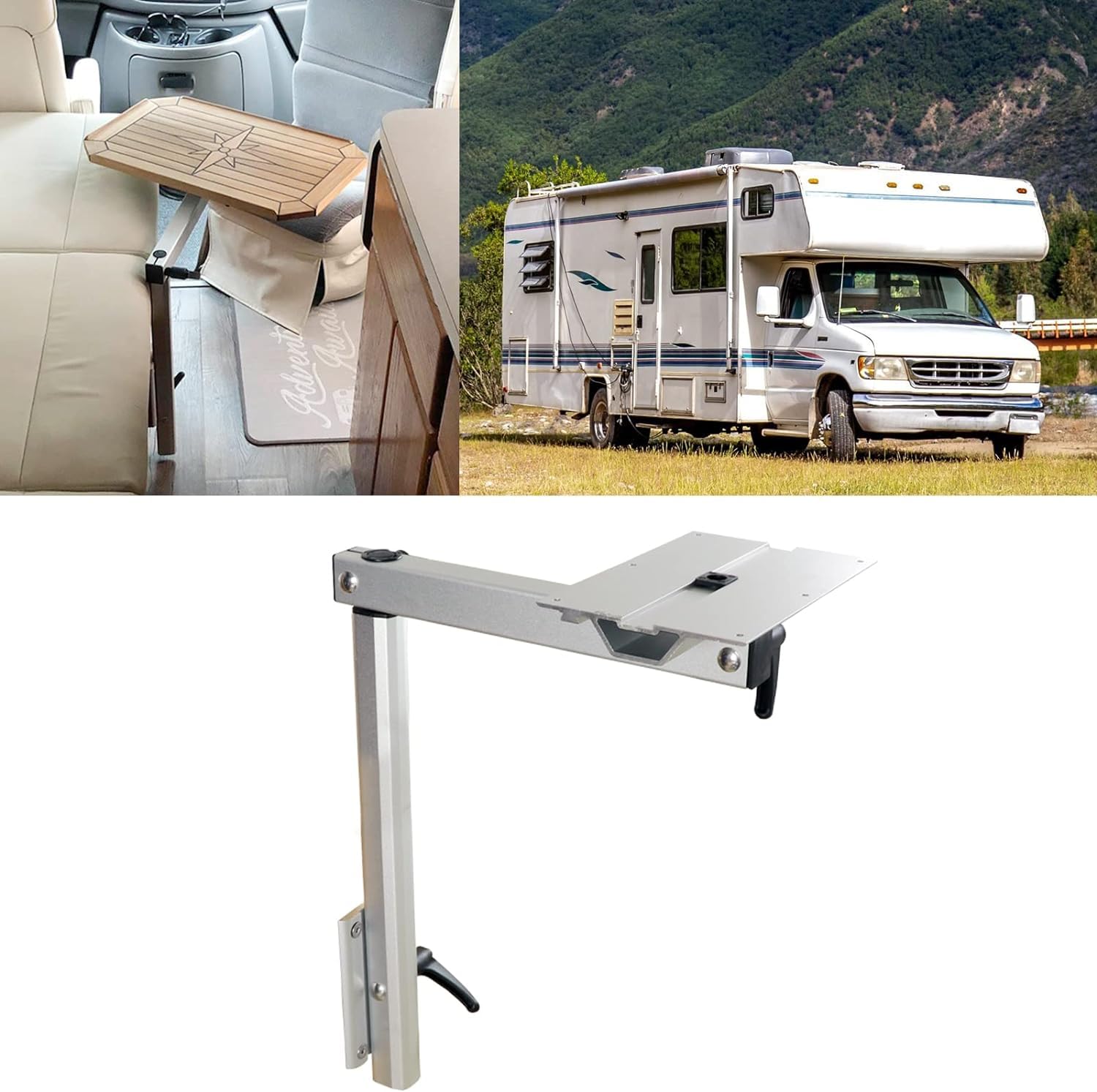 Pied De Table RV Lagun - Support Amovible Rotatif En Alliage D'Aluminium Pour Camping-Car Et Bateau