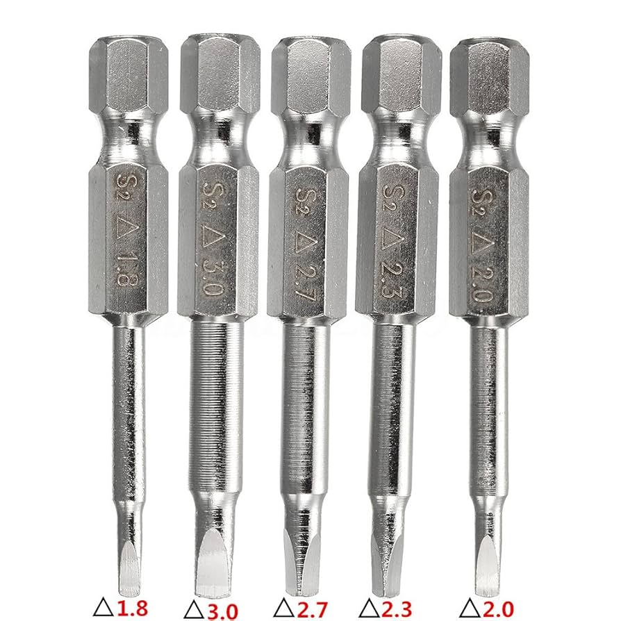 Yakamoz 5pcs 1/4 Inch Hex Shank Magnetic Triangle Head