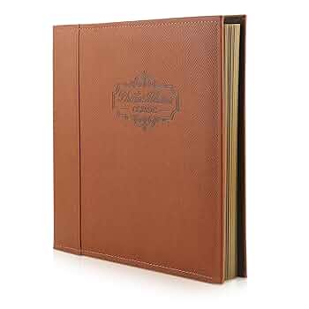 【専用ページ】 アルバム Amazon.co.jp: ZEEYUAN レザースクラップブックアルバム 60