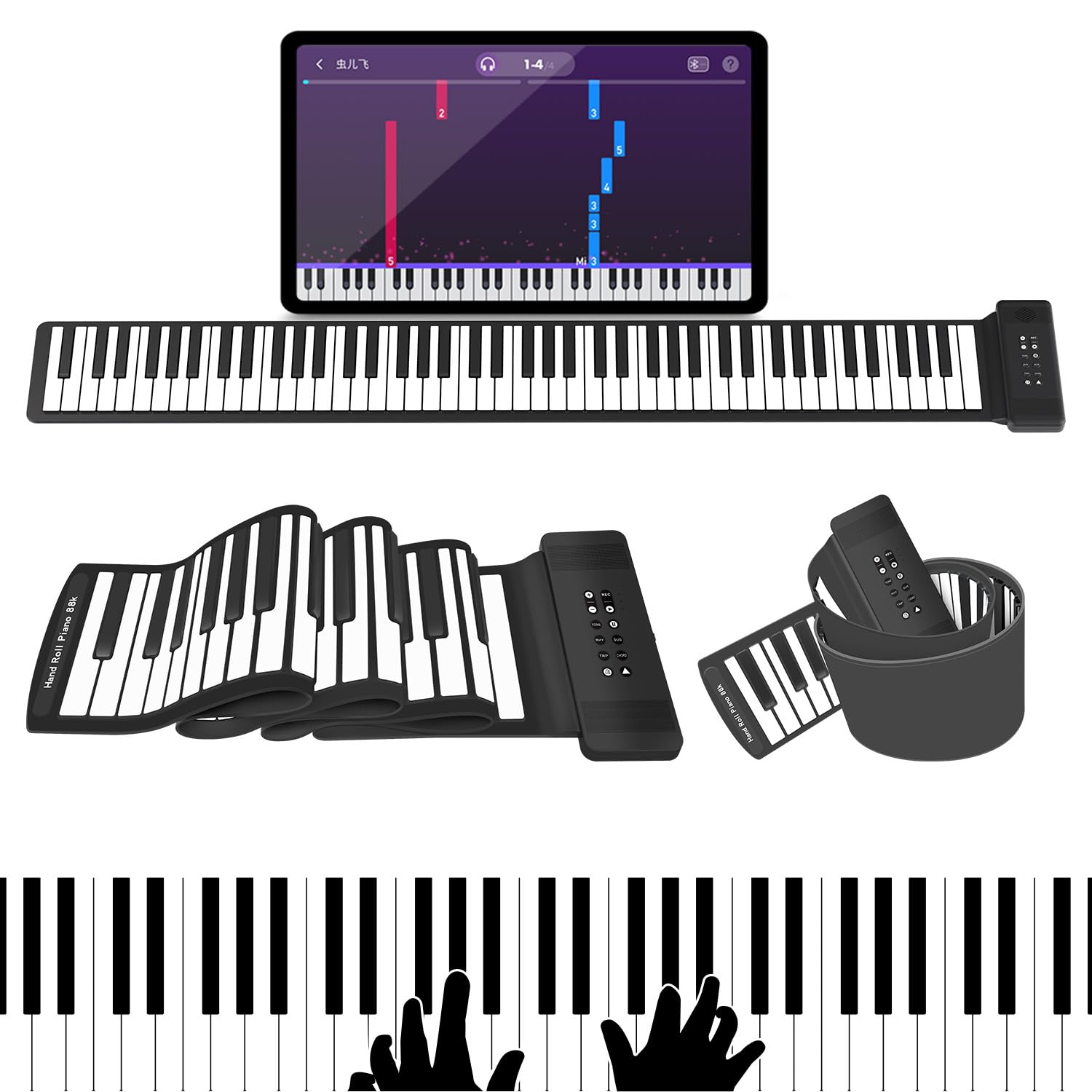 88Keys Roll Up Piano Keyboard