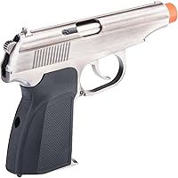 Vista 2 de Evike Airsoft - WE-Tech Ruso PMM Airsoft Gas Blowback GBB Pistola Airsoft (Color: Plata)