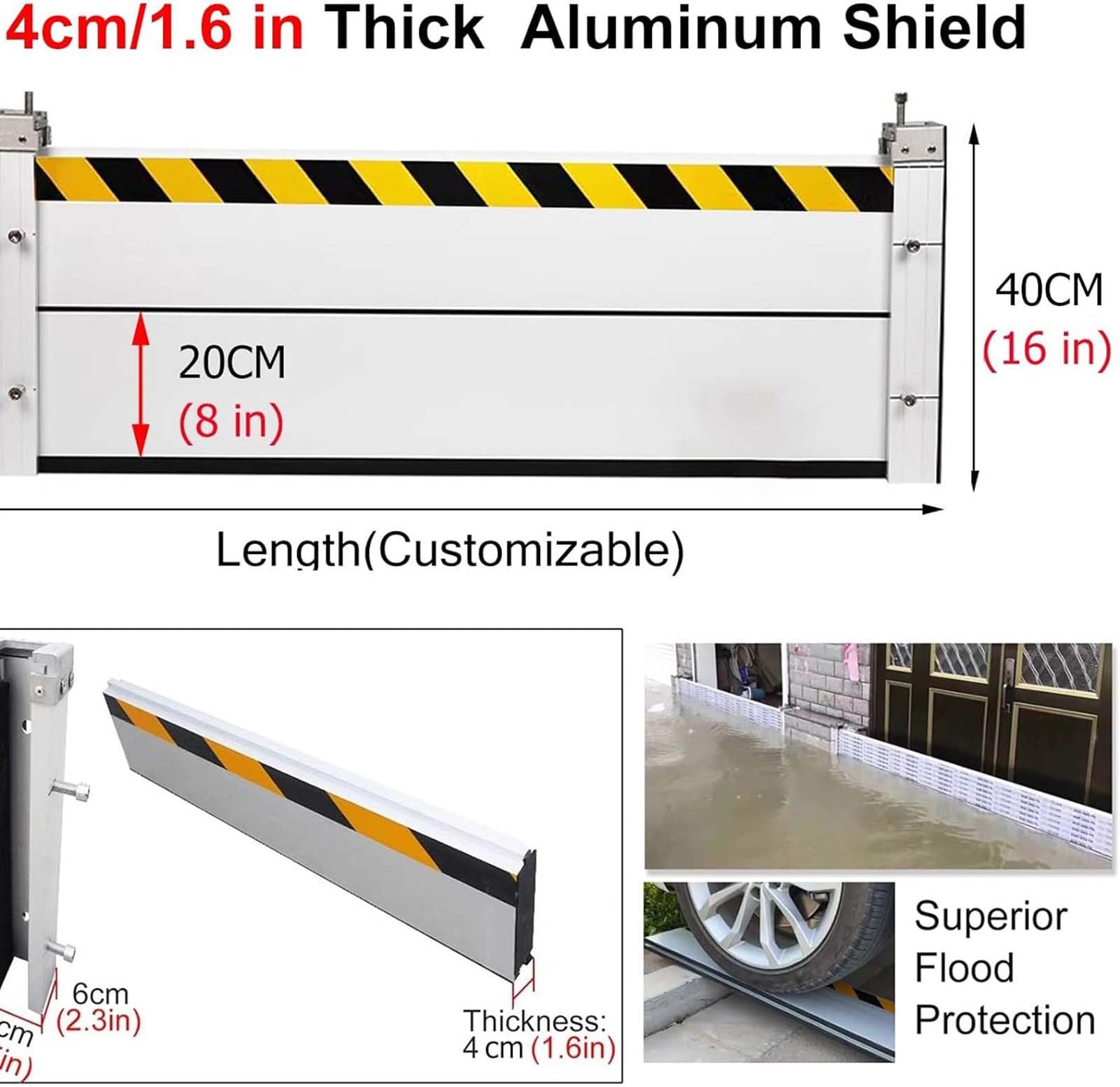 Generisch Hochwasserschutz Barriere Tur Tragbar Hochwasserschutz Bei Türen Hochwasserschutz für Türen Aluminiumlegierung Hochwasserschutz Barriere Geeignet für Unterführungen Fabrik