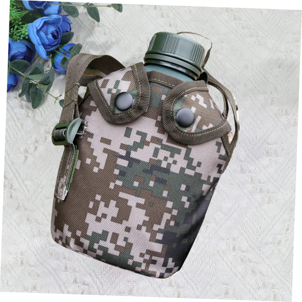 1 Set Mimetico Mensa Di Sopravvivenza Bottiglia Di Acqua Da Trekking Mensa Da Campeggio Bottiglia Di Acqua Da Trekking Bottiglia Di Acqua Di Sopravvivenza Mensa Militari Mensa