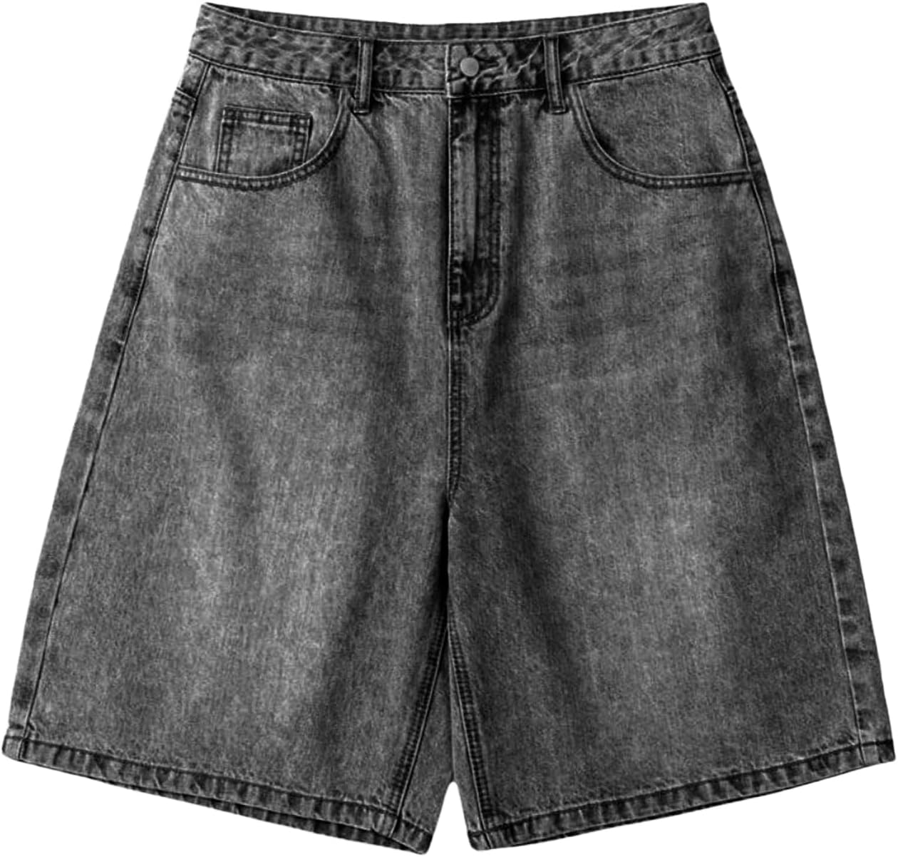 OYOANGLE Boy's Jorts Baggy Jean Shorts Straight Leg Loose Denim Shorts with Pockets