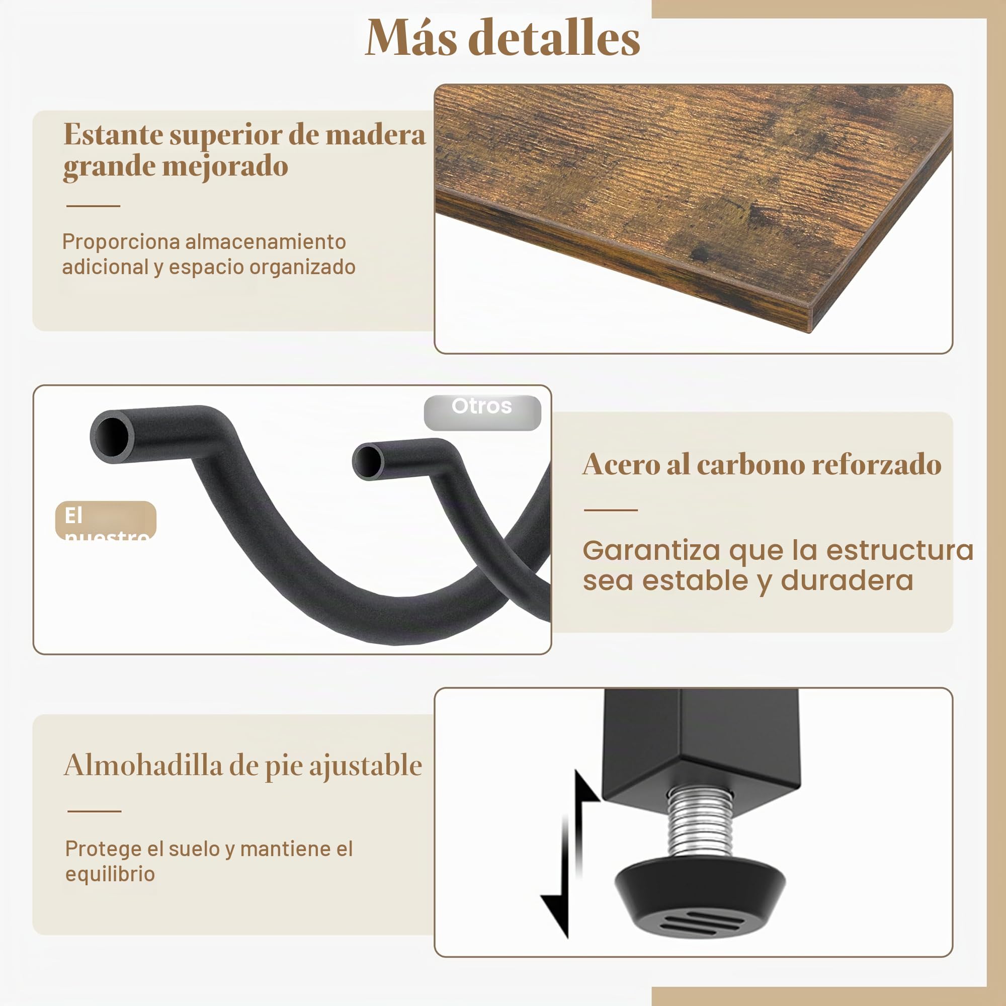 Bikoney Soporte Garrafas Agua 19L, Estante 3 Niveles con Repisa de Madera, Organizador 4 Huecos para Botellas 5 Galones, Portabotellas con Dispensador para Casa, Oficina, Garaje