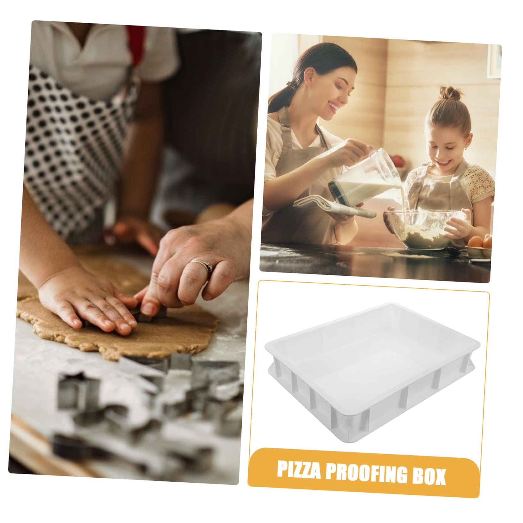 Contenitore Lievitazione Pizza Impasti senza Coperchio Box Impasto Impilabile in Plastica Resistente per Uso Professionale e Domestico Facile da Pulire e Compatto