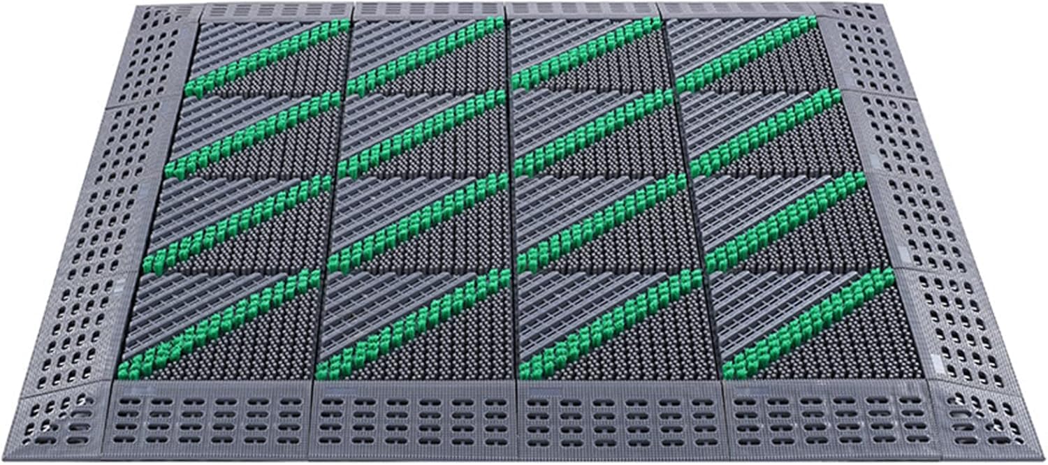 Tapis de sol imperméable pour entrée de garage et porche arrière