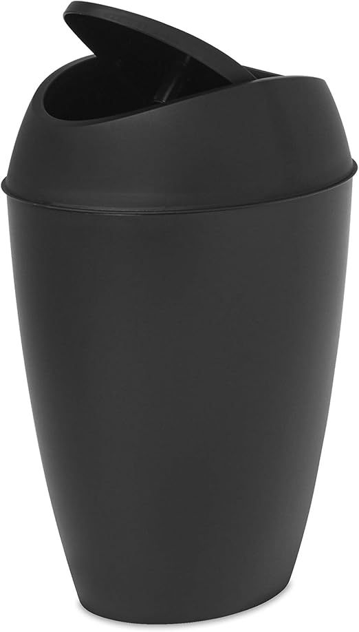 Umbra Twirla 2.2 Gallon Trash Can with Swingtop Lid, Black Amazon.ca Home