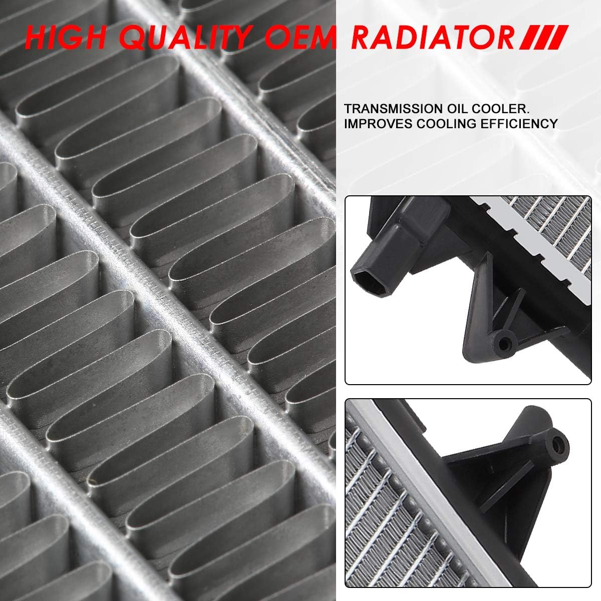 Auto Dynasty Radiator Compatible with 2013-2016 VW Jetta Passat 1.4L Hybrid 2.0L TDI AT, DPI 13273 Factory Style 1-Row Cooling Radiator, Aluminum Core