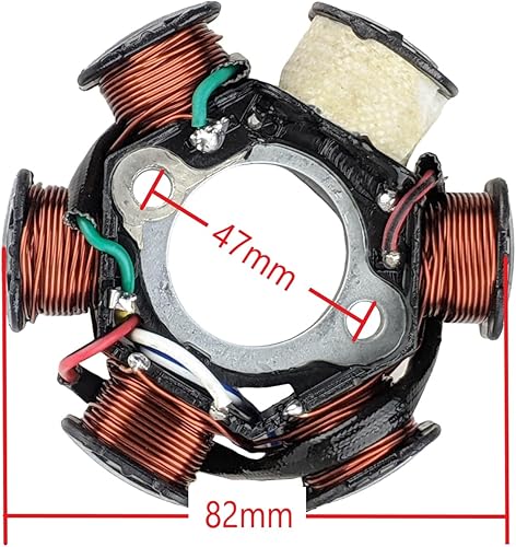 Miniatura 2 de Estator Magneto - 6 bobinas - 5 cables para 110cc 125cc todoterreno Quad ATV y Go Kart Buggy Kandi