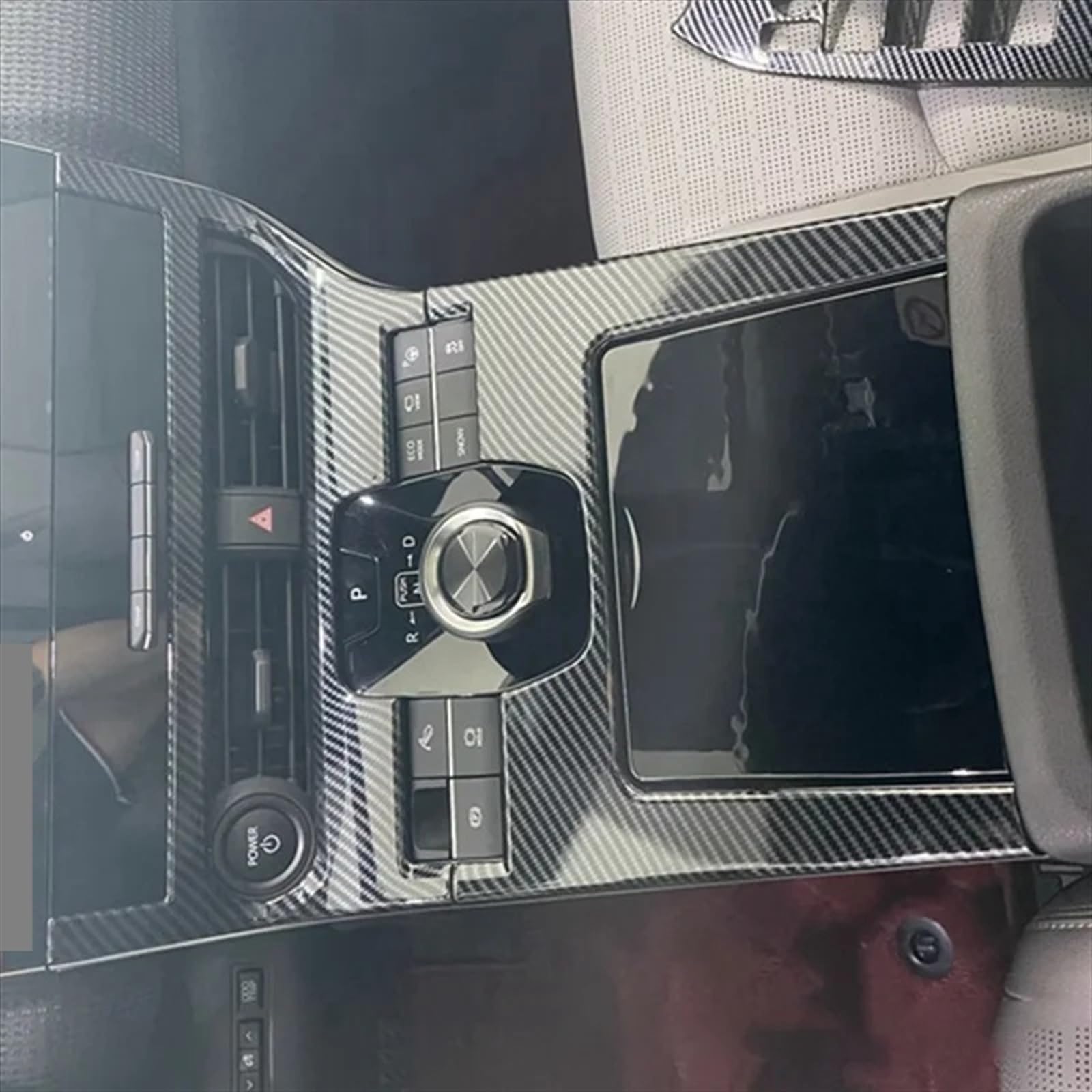 Carbon Faser Aufkleber Auto Innen Getriebe Shift Pa Produktbild-Vorschau 11
