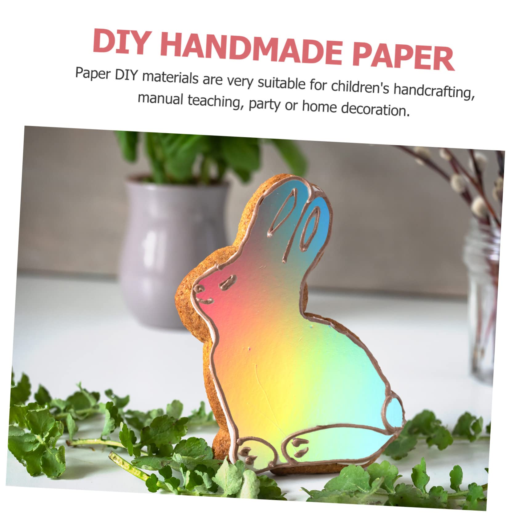 Hohopeti 50 Papeles Decorativos Cuadrados de Papel para Bricolaje, Fáciles de Usar y Cortar, Ideales para Scrapbooking y Manualidades DIY