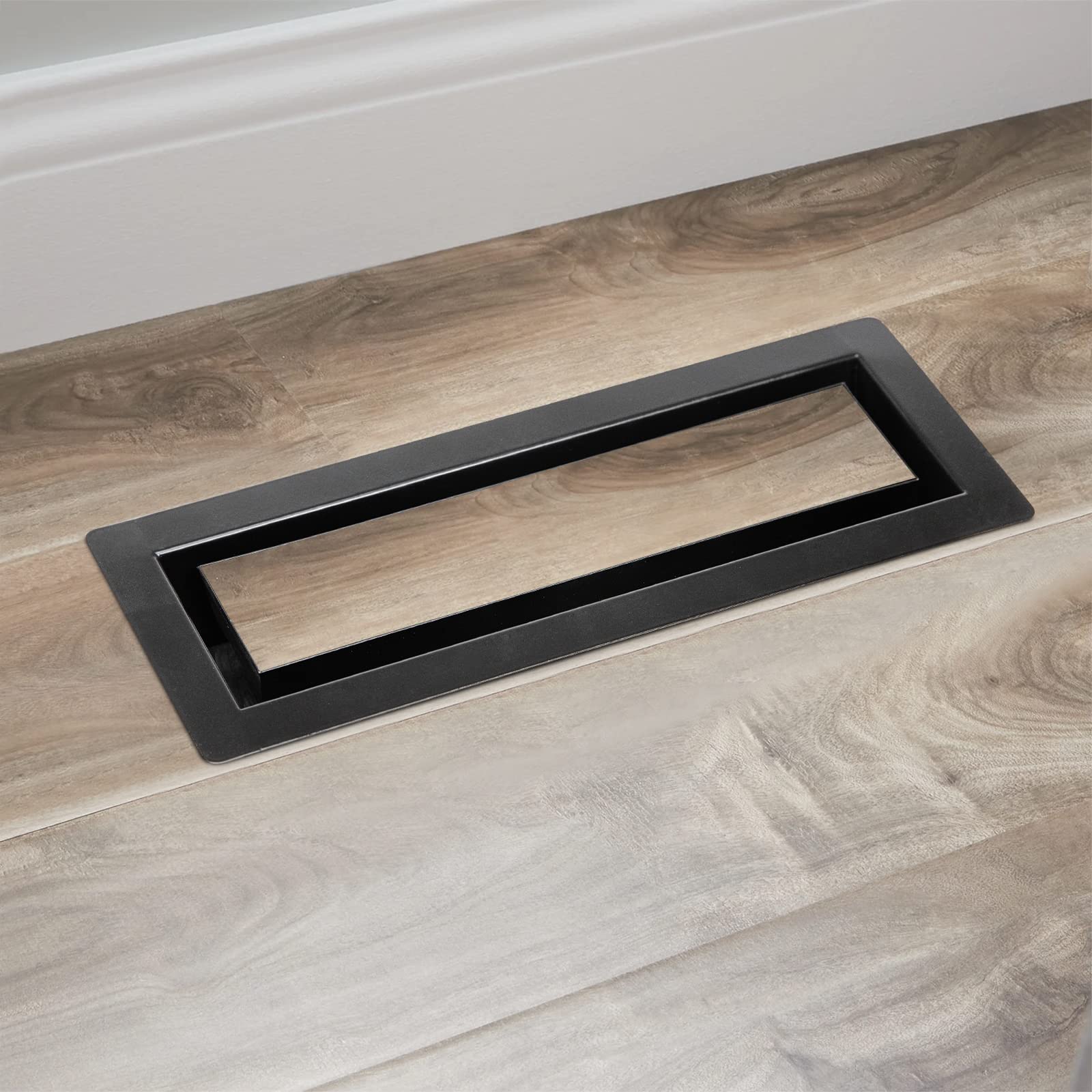 Zion Floor Register 4 x 10 Matte Black Modern Flush Mount Air Register  for Heating and AC Customizable, Finish Compounds - Amazon Canada