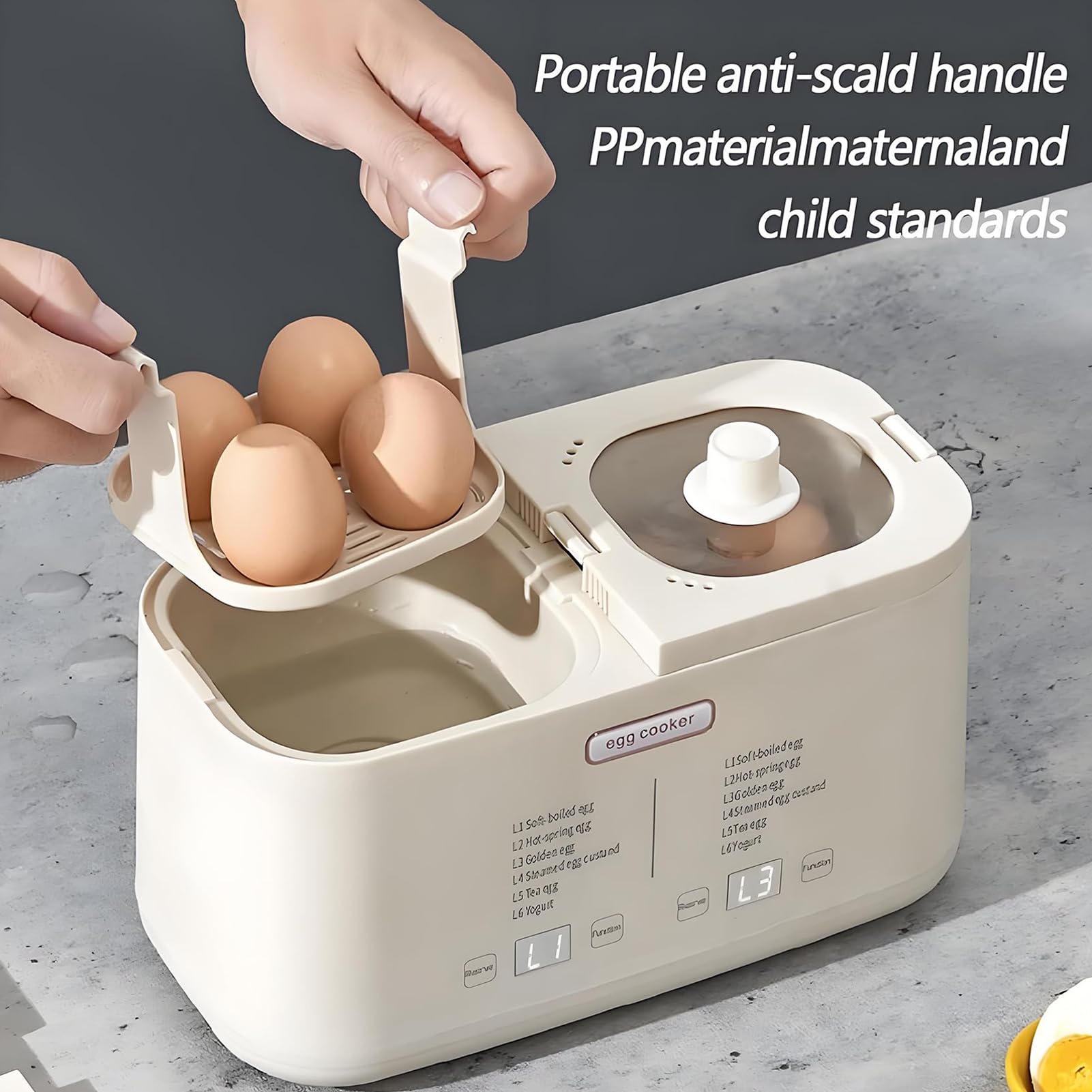 Cocedor De Huevos Para 8 Huevos Eléctrico Con Sistema De Cocción