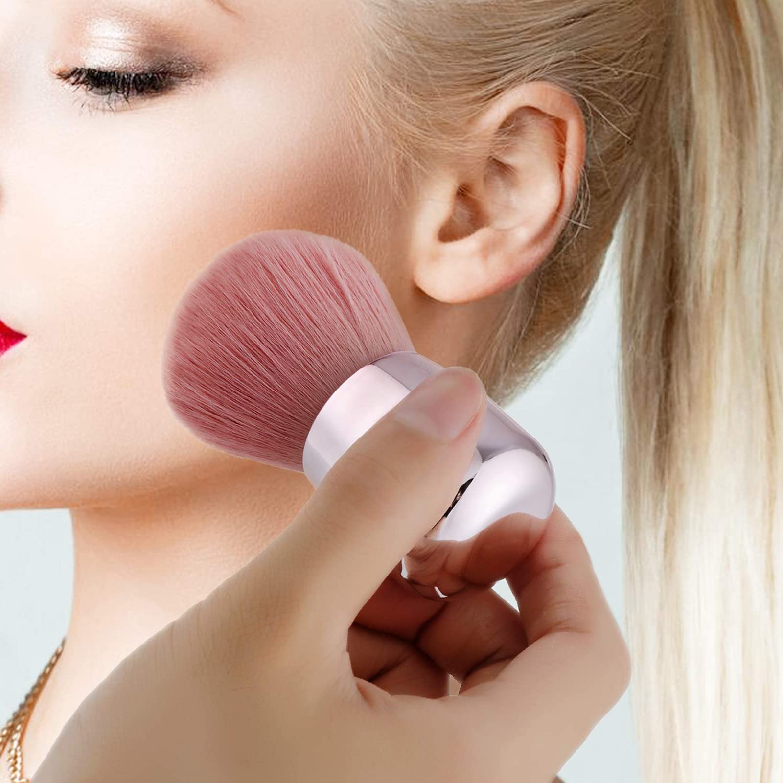 Nagel-Staubpinsel Mit Strasssteinen – Weich, Vielseitig Für Make-up & Nagelkunst