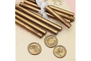 Delogad Sealing Wax Sticks for Glue Gun - Gold Wax Sticks for Stamp Seals