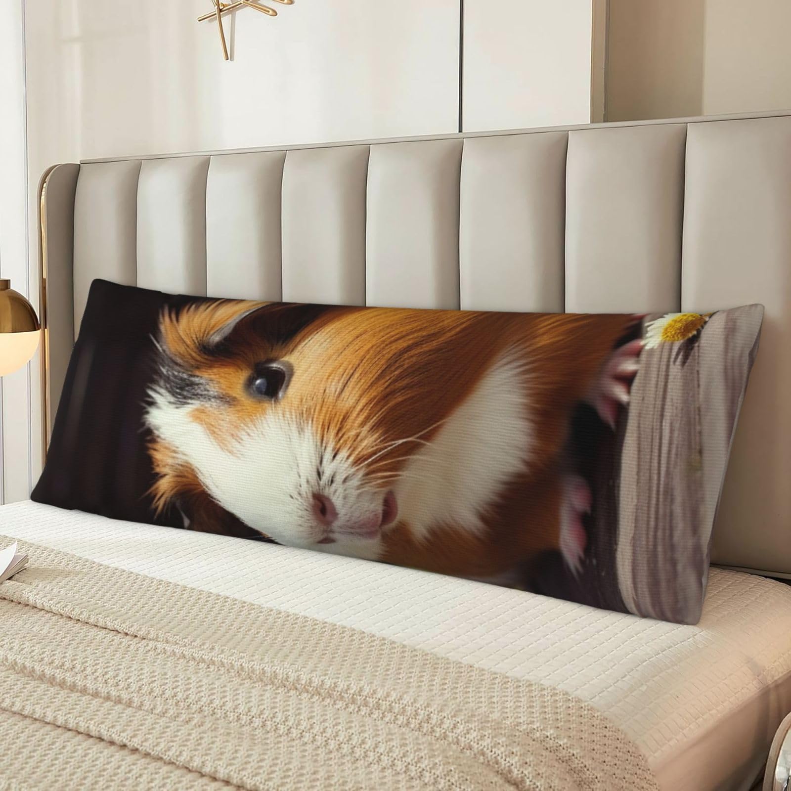 Smiling Body Pillow Cover with Hidden Zipper 54"X20",Ultra Soft Microfiber Long Pillow Case Decorative Bedding Pillowcase Cushion Cover Cases for Bedroom Couch Sofa,Home Gifts