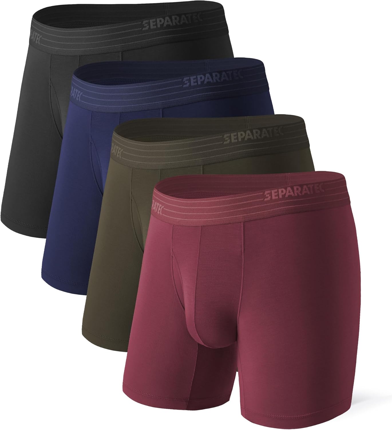 Separatec Valentines Day Mens Underwear with Pouch for Balls, Cooling Boxer Briefs Moisture Wicking, Boxer Briefs for Men