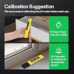 VIVOSUN Digital pH Meter, 0.01pH High Accuracy Pen Type pH Tester for Hydroponics, Household Drinking, Pool and Aquarium, Yellow, UL Certified