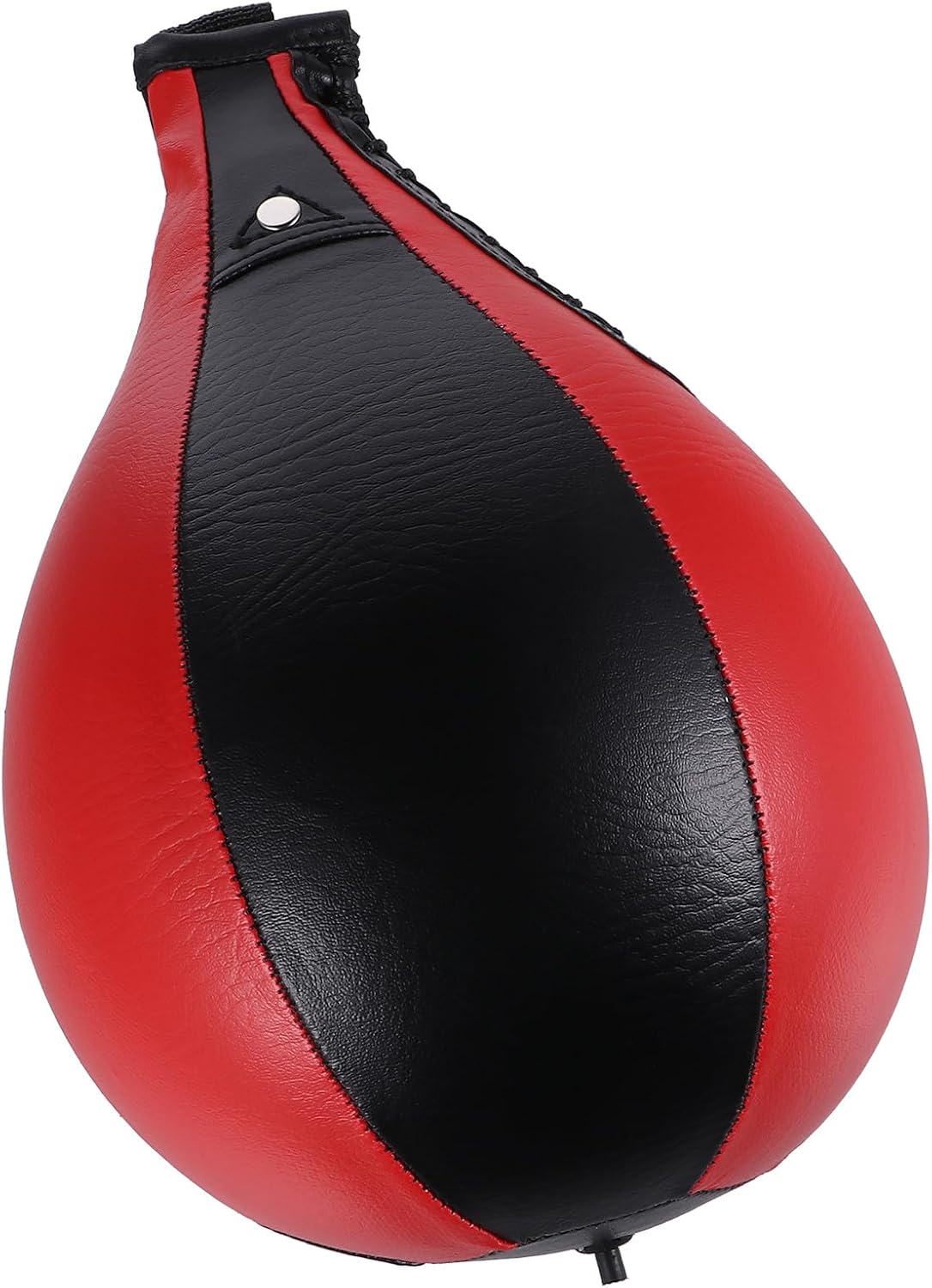 Hanging Boxing Speed Bag Pear-Shaped Punching Ball Black Red for Reflex Training Stress Relief Home Boxing Workout