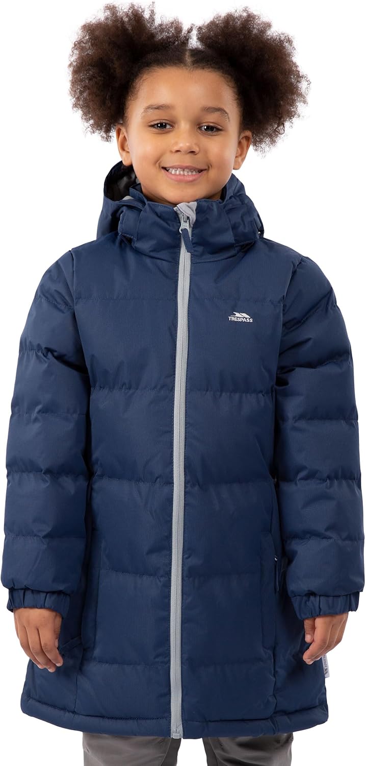 Trespass Girl's Tiffy Waterproof Jacket 8 Blue