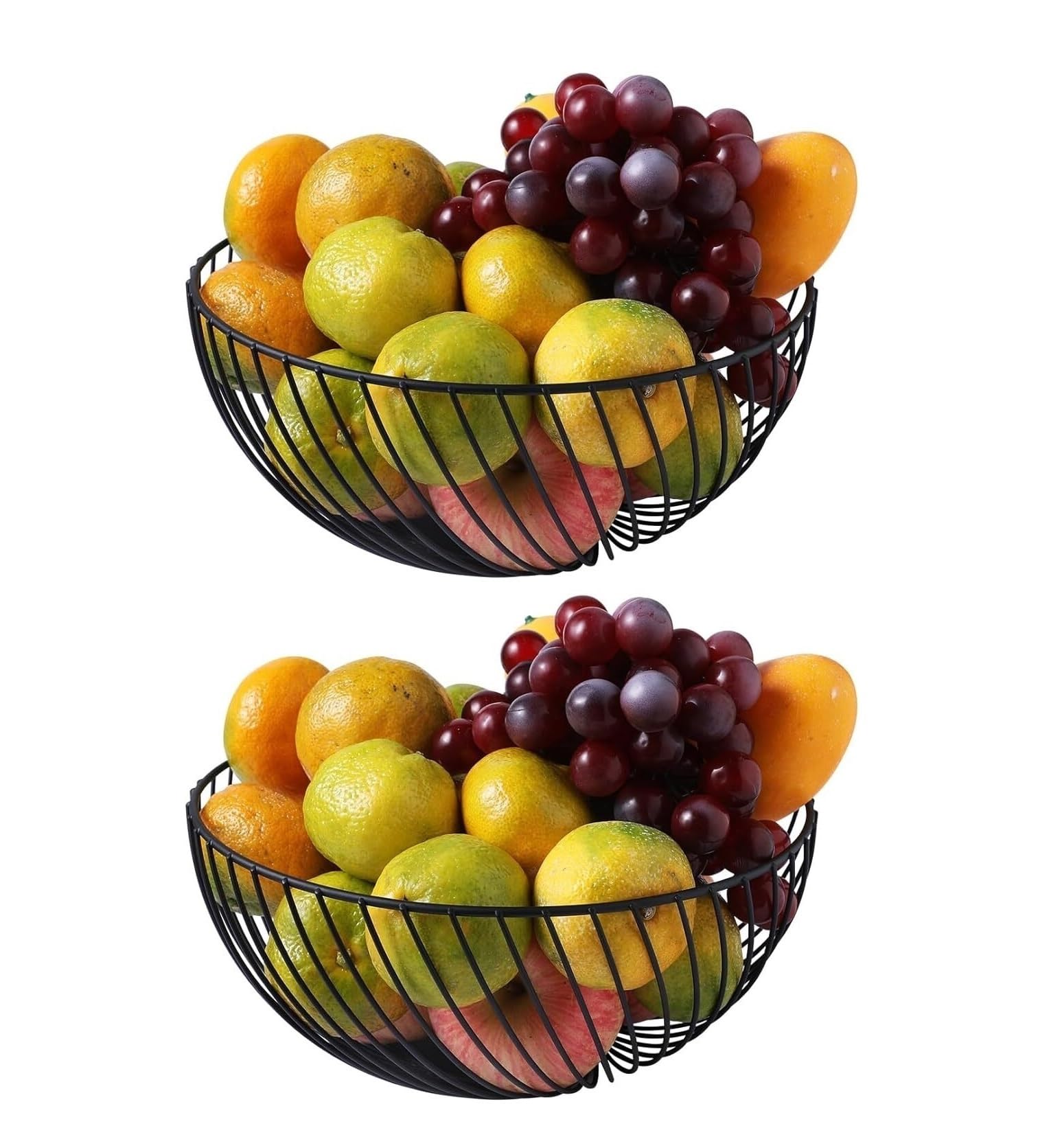 Soporte para cesta de fruta de 2 unidades que soluciona la falta de espacio en la cocina