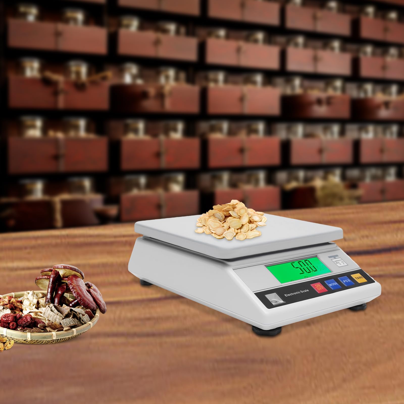 Präzisionswaage Küchenwaage Digitalwaage Digital-Waage Feinwaage Laborwaage zur Anwendung im Küchen Vorstand oder Büro 26 x 18 x 7.5CM 7,5 kg /0,1g