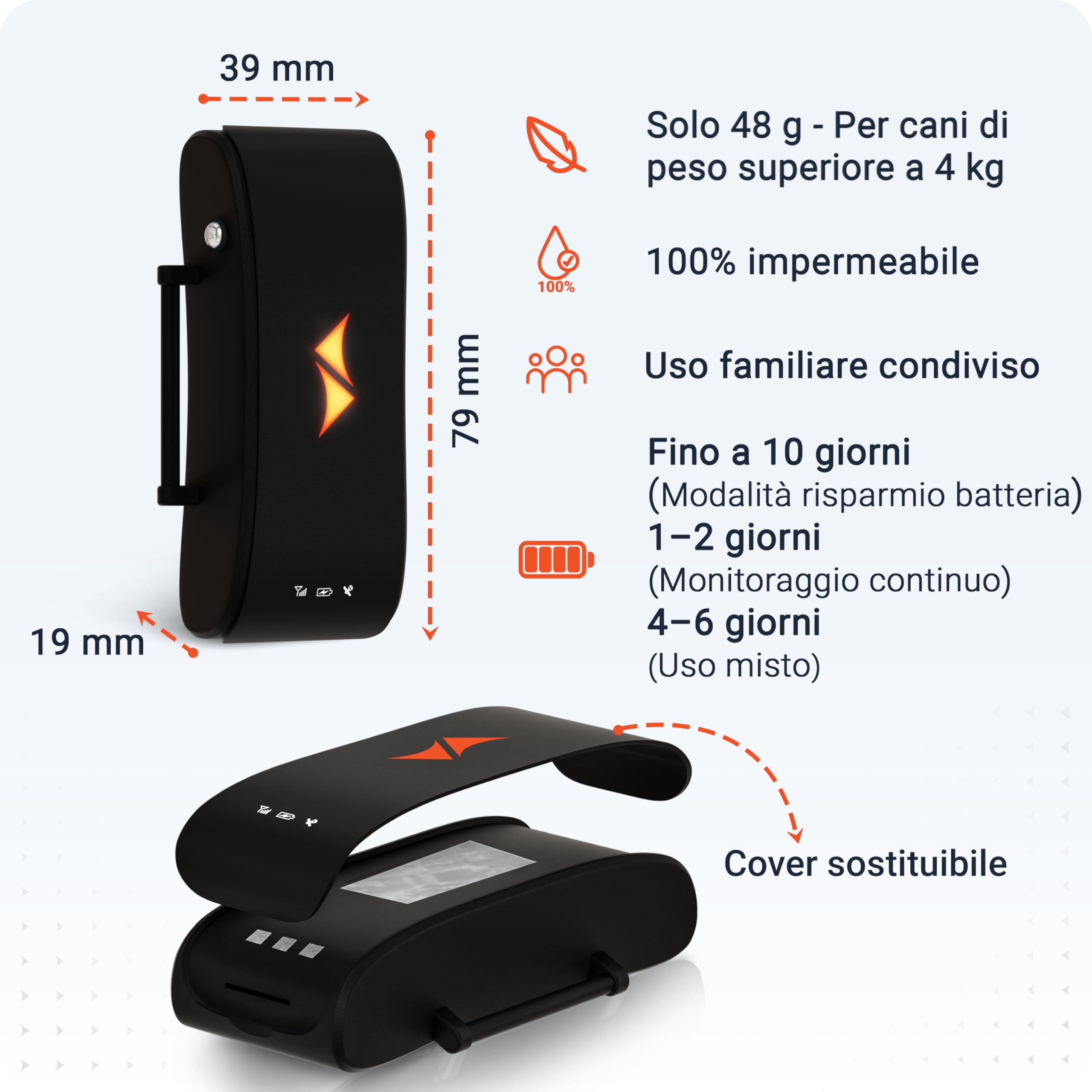 PAJ GPS – Collare LED Luminoso + GPS Tracker per Cani, 3 Mesi Abbonamento Premium Incluso + Visibilità Notturna, Mini GPS Tracker 4G per Cani, Allarme Anti-Fuga, 100% Impermeabile, Nero