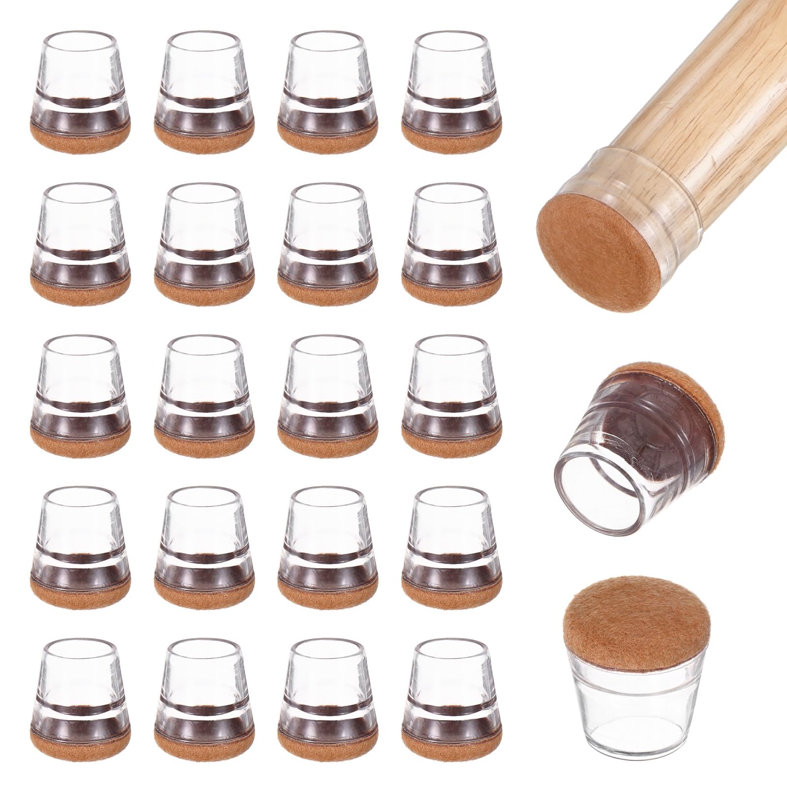 M METERXITY 24-Pack Chair Leg Floor Protectors