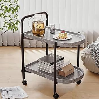 アンティク2段サービングカート キャスター付き状態は良いです アンティク2段サービングカート キャスター付き状態は良いです