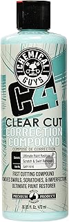 Chemical Guys C4 Clear Cut Correction Compound - Professional Paint Correction Polish for Cars, Trucks, SUVs, and RVs - Swirl, Hologram and Scratch Remover for a Smooth, Glossy Finish, 16 fl oz